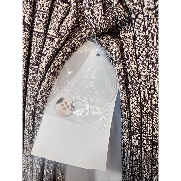 Jonathan Simkhai Women's Compact Rib Henley Sweater Dune Chocolate Medium NWOT - Picture 9 of 12